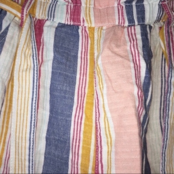 NWT ANA Striped Tie Waist Linen Blend Shorts - Picture 2 of 4